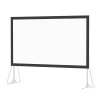 Screen Easy Carrying Box Projector Projection Screen Front&amp;rear Fast Folding 200 Inches 16:9 Frame Matt White