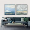 Seascape Abstract Art Fabric Canvas Pure Hand Painted Oil Painting for Living Room Decor