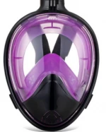 Shenzhen pro swimming suit silicone+PVC free full face snorkel & diving mask with elastic band
