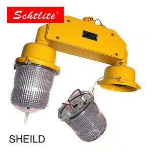 SHIELD 10CD 32CD aviation beacon double head stand by twin LED obstruction light