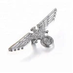 Shiny gold customized metal pilot wings pin badge,personalized logo wings lapel pin, golden plating badges