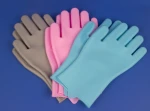 Silicone oven gloves,non slip heat resistant silicone oven mitt gloves