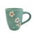 Import silk-screen printing ceramic mugs with flowers design from China