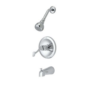 Single handle bath upc shower faucet washerless cartridge for the disabled