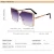 SKYWAY Trendy Square Female UV400 Sun Glasses Fashion Oversized Gradient Shades Women Sunglasses