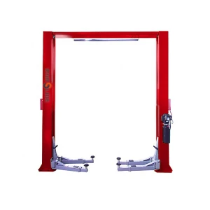 SLD-T28 hydraulic clear floor type 4000kgs two post car lift for vehicles repair &amp; maintenance