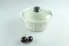 Small cheap ceramic pots/ soup tureen pot with glass lid & handles ceramic stoneware
