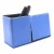 Import small clock pen holder embossed custom business leather desk leather PU pencil from China