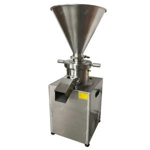 small full stainless steel hazelnut cocoa bean peanut butter making machine colloid mill