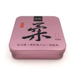 Small rectangular fishing tools packaging metal box with lock