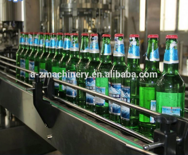 Small scale soda water carbonated drink soft drink bottle filling capping labeling machine from A-Z Machinery