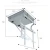 Smart Automatic Celling flip outside 32-75inch TV lift  TV stand  /conference room Motorized Flip down Celling TV lift
