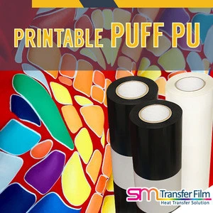 SMTF Heat Transfer Vinyl Printable PUFF PU made in Korea for clothing