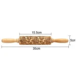 Snowflake Embossing Rolling Pin Baking Cookies Fondant Cake Dough Engraved Roller Tools christmas