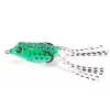 Soft Plastic Bag Packaging Topwater Snakehead Artificial Bait 3D Eyes Frog Jumping Fishing Lures