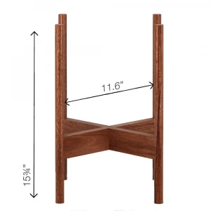 Solid Walnut Wood Plant Stand Indoor or Outdoor Planter Pot Display Rack Stable Wood Flowerpot Shelf Home Decoration