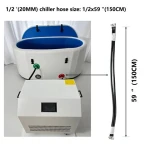 Source manufacturer crosses over to supply chiller water pipe inlet pipe 1/2 inch equipment swimming pool ice bath water