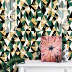 Spanish Style Light Luxury Tile Stickers Living Room Bedroom Wall Decoration Kitchen Oil-proof Art Stitching Decals