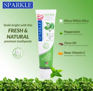(SPARKLE) Triple White Premium Toothpaste 100g