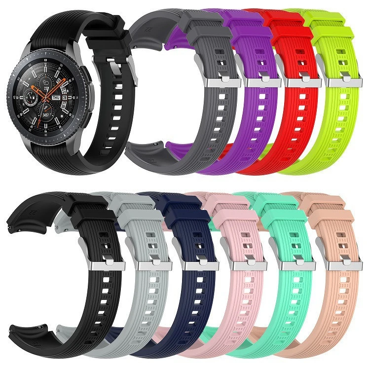 Sport Soft Silicone bracelet Wrist Band for Galaxy Watch 46mm SM-R800 Replacement Smart watch Strap Wristband Watchband