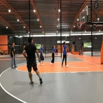 SPU basketball court sport volleyball tennis badminton court