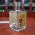 Import Square Shape 500ML Clear Glass Thick Base with Cork Caps Gin Glass Bottles 500 ML from China