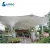 Import Square tensile membrane canopy large patio cement base steel structure shade tents windproof reverse inverted tulip umbrella from China