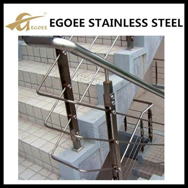 ss304 Stainless steel stair railing pillar design