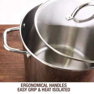 Stainless steel Capsuled bottom small sauce pan with lid stock pot