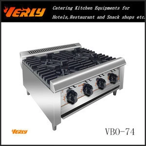 Stainless steel Desktop gas combination/ Range Gas stove with 4 burner VBO-74