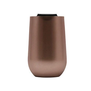 stainless Steel Double Wall Vacuum  Insulated Tumbler with Spill Proof Flip Top Snug Fit for Car Cup Holder