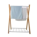 Standing Wood Wire Metal Kitchen Hotel Bathroom Towel Racks