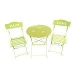 Steel Patio Garden set with Punching flower