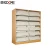 Import Steel two sided multi tiers used furniture public/shcool library bookshelves from China