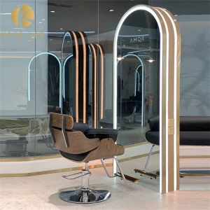 styling station with salon mirror hair styling stations double wood