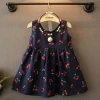 Summer Baby Girl cheap Floral Dress for Kids Baby Infant Outfit Flower Loose Dress Kids Girl Casual Clothes