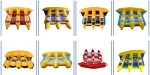 Summer Cool Sea Flying Banana Boat Flyfish Tube PVC Inflatable Fly Fish Tube For Water Sports