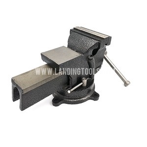 Super Light Duty Types Of Rotating Universal Table Bench Vice Vise Swivel With Anvil