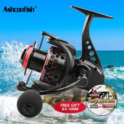 Super Max 14kg Drag All Metal Spool 12bb Ashconfish Spinning Fishing Reel