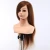 Import Super quality gold soft longsize hairstyling makeup training doll head with shoulders human hair brown and natural from China