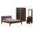 Import SW Furniture 4 Feet Sliding Wardrobe Bedroom Set Furniture SD 31-4 BRS (D) from Malaysia