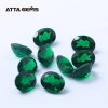 Synthetic Octagon Cut 9x7mm nano crystal emerald gemstone green nano beads for high end jewelry