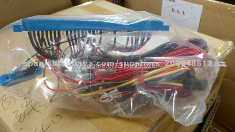 Taiwan High quality Blue connector jamma wiring cable harness for game machine