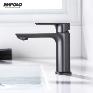Taps Manufacturer brass gun metal bathroom sink faucets mixer modern design single handle wash basin faucet