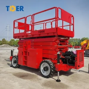 Tder S 8m 10m 12meterslift Table Lift Self-Propelled Aerial Work Lift Platform