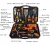 Import TECUNIQ 37PCS Professional Mechanic Hand Tool Set Of Tools Special Tools Box for Electrician from China