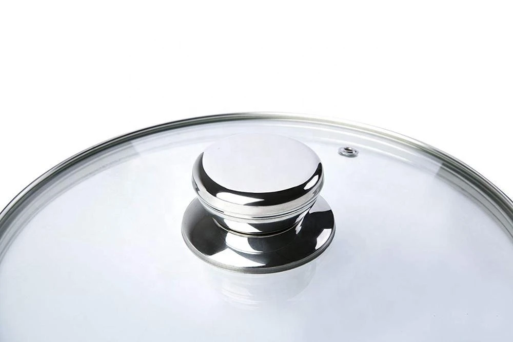 Tempered Glass Lid, Fits Cookware of 9.5 inch, Universal Replacement for Frying Pans,Cast Iron Skillets