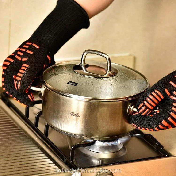 Thermal glove high temperature heat resistant outdoor kitchen kitchen gloves
