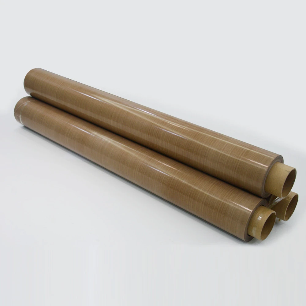 Thickness 0.13 mm Brown Ptfe Coated Fiberglass Fabric Roll 1.2m x 50m