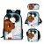 Import THIKIN Fashion Design African Black Girls Print On Demand Wholesale Kids School Book Bags For High School Bag Set from China